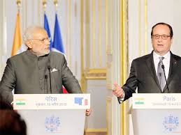 Agreements signed between India and France