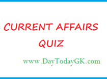 Current Affairs Quiz – July 31′ 2015