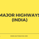 List of all Important National Highways in India