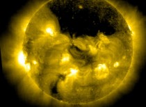 NASA’s newly revealed images showing sun’s coronal hole