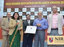 Nirma University awarded Excellence in Technology for Education by FICCI