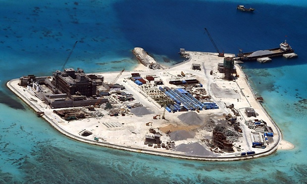China puts missile launchers on disputer island