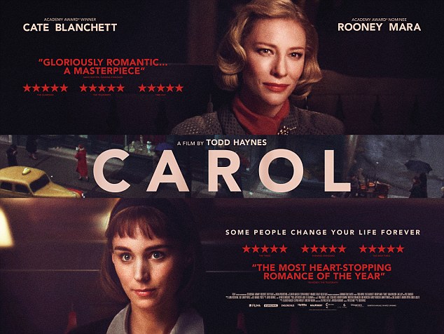 Carol named best LGBT film of all time by BFI