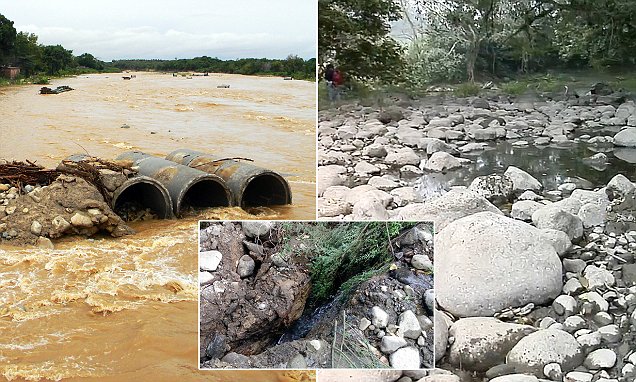 River Atoyac vanishes overnight after tremors
