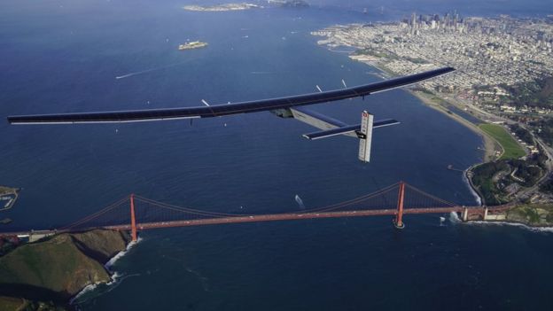 Solar Impulse lands in California after Pacific crossing