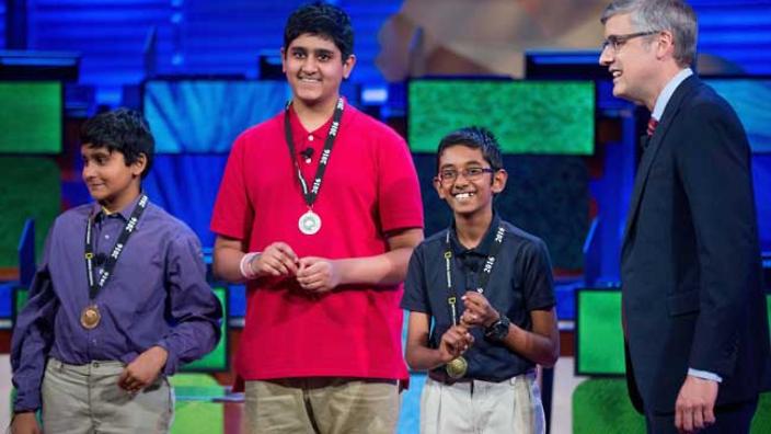 Indian-American students sweep top three spots in 2016 National Geographic Bee Contest