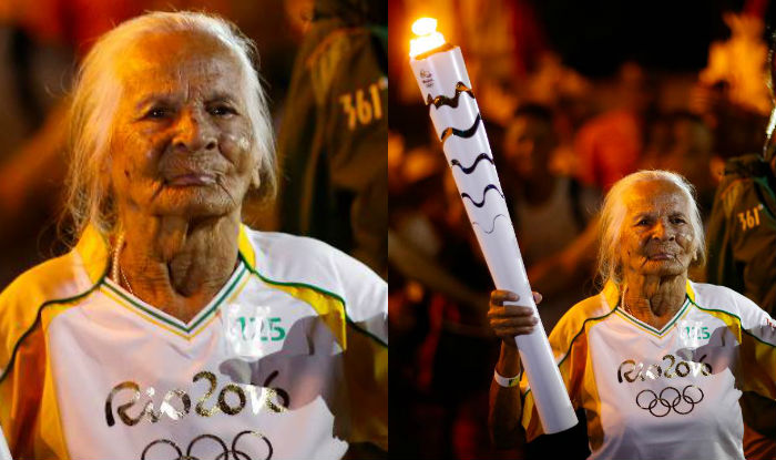 106-yr-old becomes oldest Olympic torchbearer