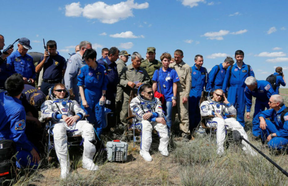 ISS astronauts return to Earth after six months
