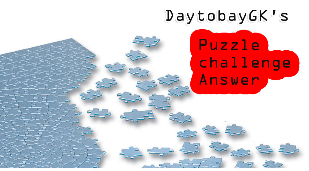 Puzzle Challenge Answer