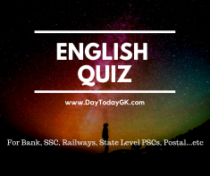 English Quiz for SBI | IBPS – Set 375(New pattern)