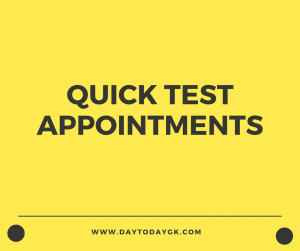 Quick Test Nine – Recent Appointments