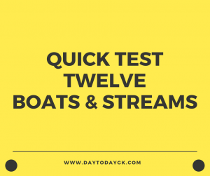 Quick Test Twelve | Boats & Streams