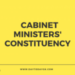 Cabinet Ministers and their Constituencies