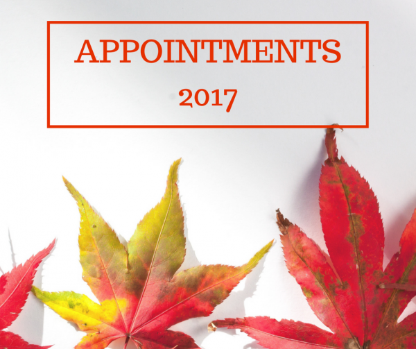 Appointments 2017 Complete List – Download PDF