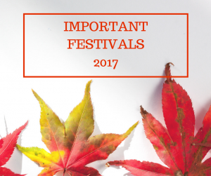Important Festivals 2017 – Download PDF