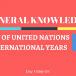 List of United Nations International Years