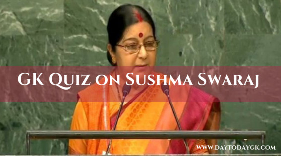 GK Quiz on Sushma Swaraj