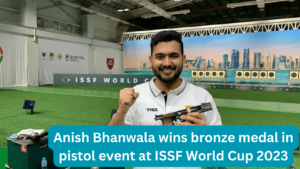 Anish Bhanwala wins bronze medal in pistol event at ISSF World Cup 2023 