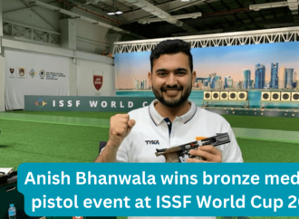 Anish Bhanwala wins bronze medal in pistol event at ISSF World Cup 2023