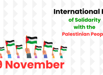 International Day of Solidarity with the Palestinian People is observed on November 29