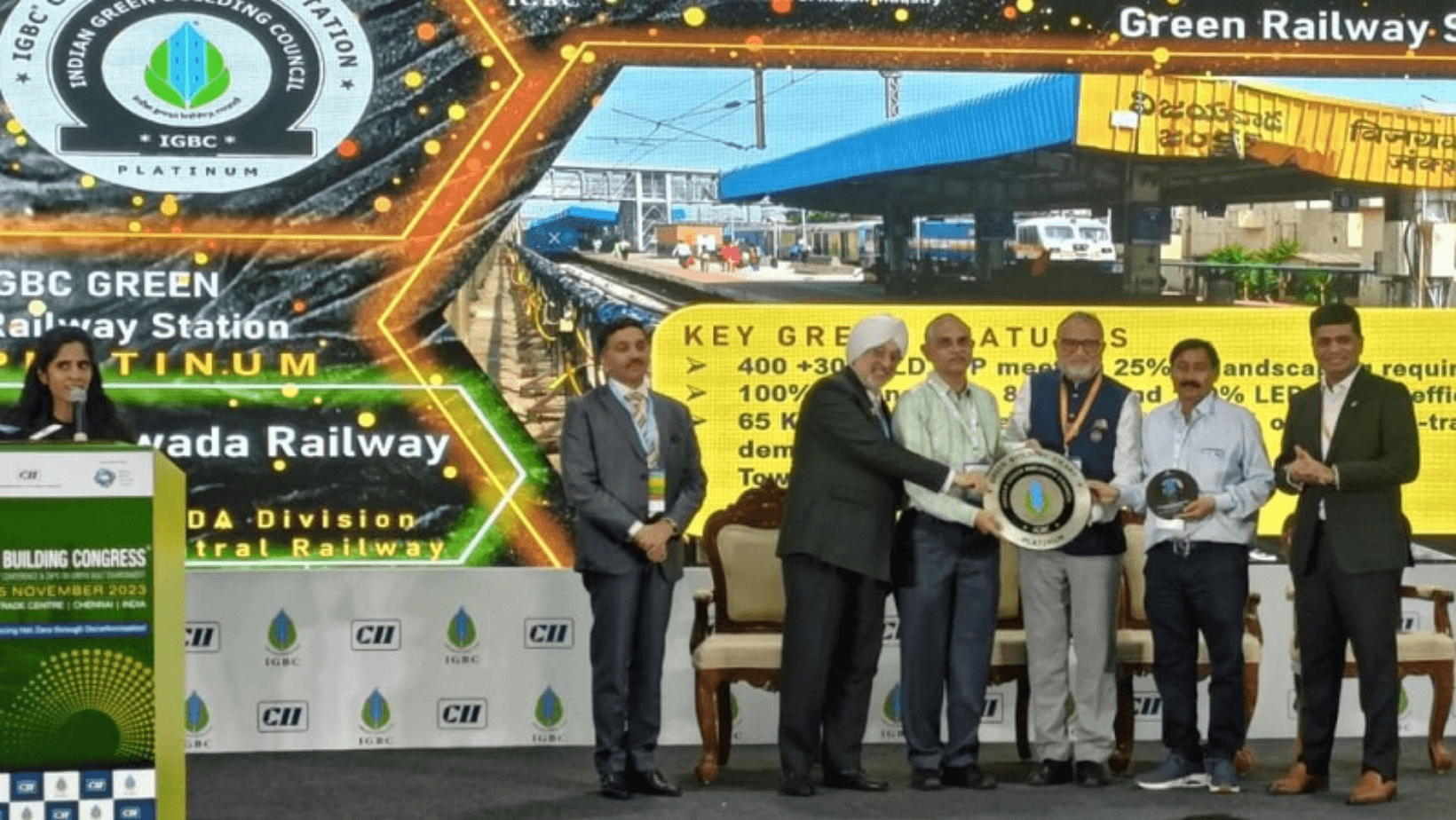 IGBC Awards ‘Platinum’ to Vijayawada Railway Station