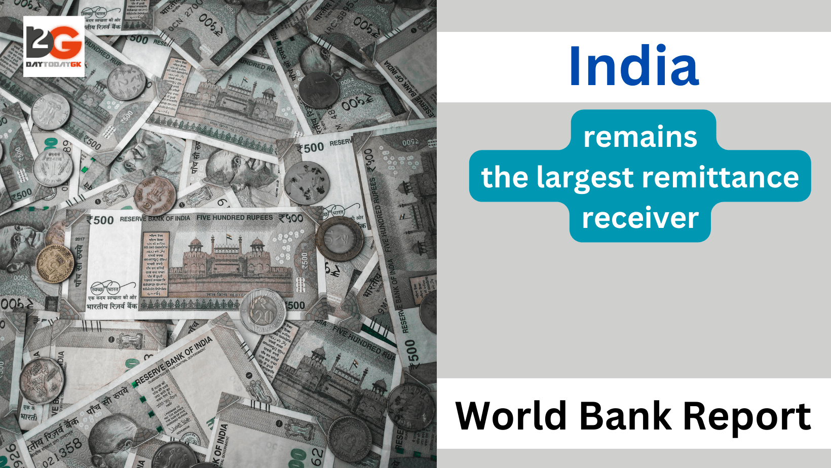 World Bank Report: India remains the largest remittance receiver