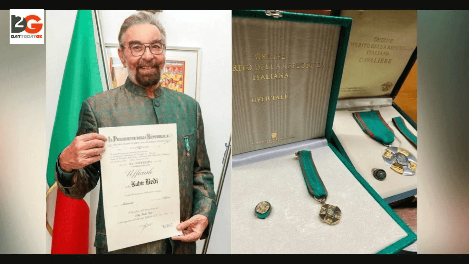Actor Kabir Bedi Honoured with Italy’s ‘Order of Merit’