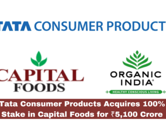 Tata Consumer Products Acquires 100% Stake in Capital Foods for ₹5,100 Crore