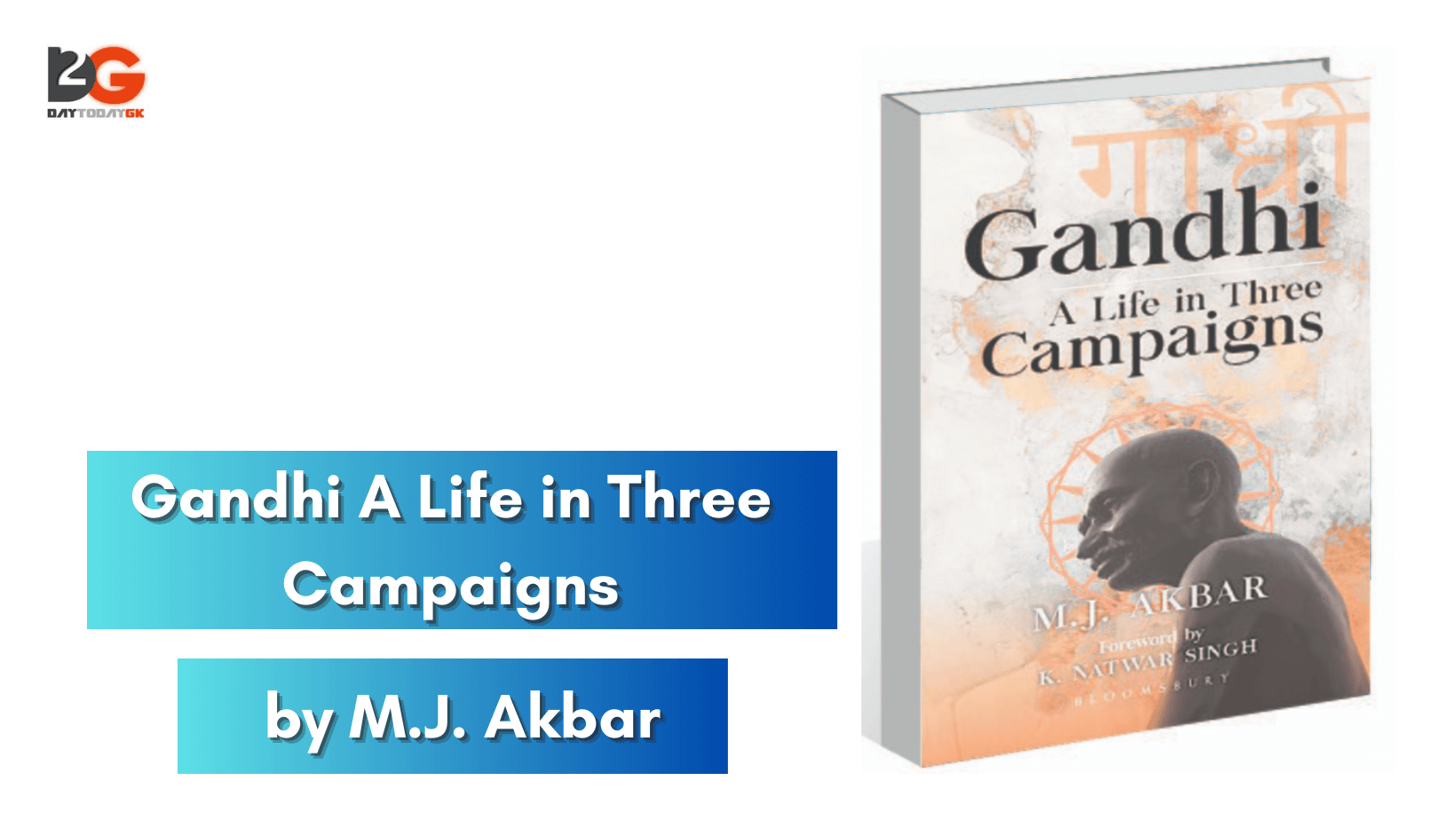 “Gandhi A Life in Three Campaigns” book launched by M.J. Akbar