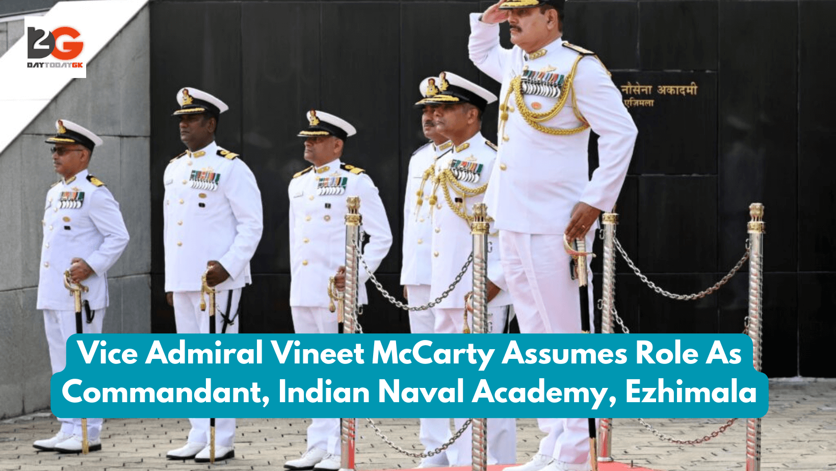 Vice Admiral Vineet McCarty Assumes Role As Commandant, Indian Naval Academy, Ezhimala
