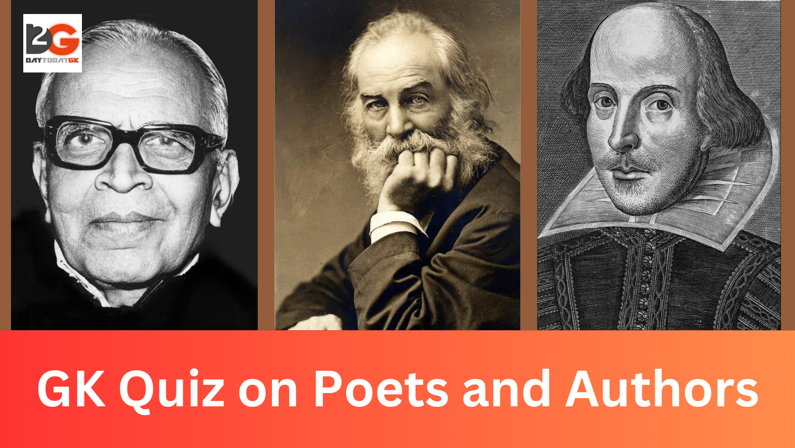 GK Quiz on Poets and Authors – Part 2